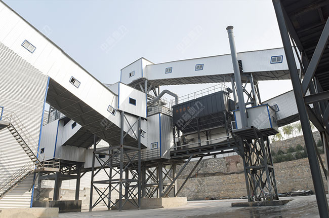 使用中譽鼎力時產1100噸綠色環保砂石骨料生產線設備