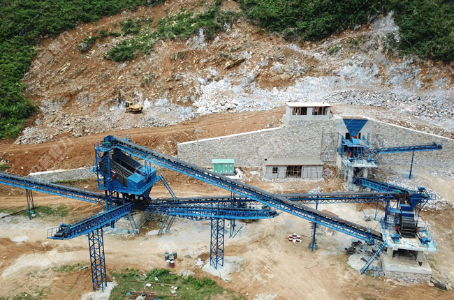 廣西壯族自治區年產百萬噸砂石骨料生產線