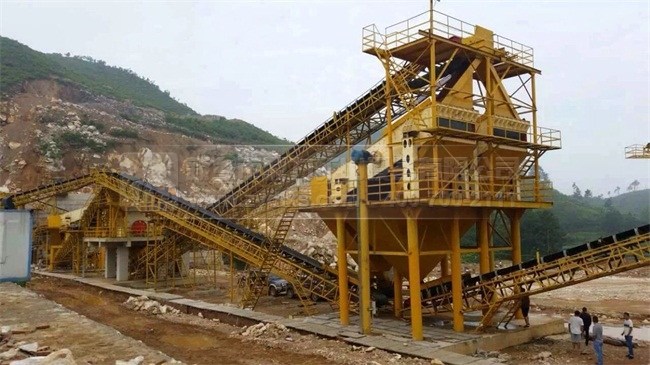 貴州攪拌站時產1400噸砂石生產線