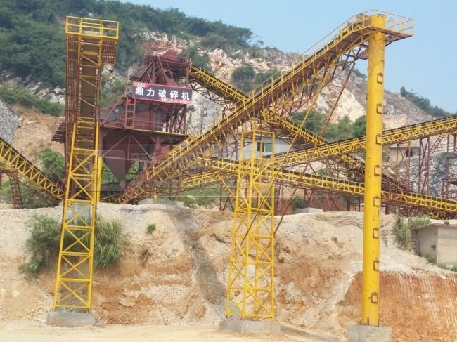 江西新余石料廠石料生產線