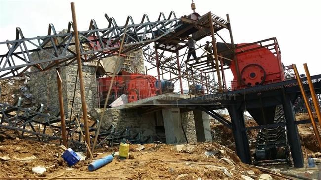 建設中的石料生產線設備縱覽