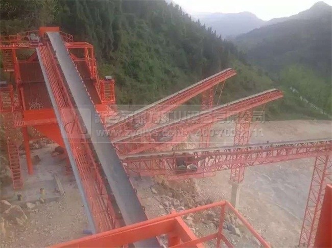 輸送帶對成品物料的分級輸送系統