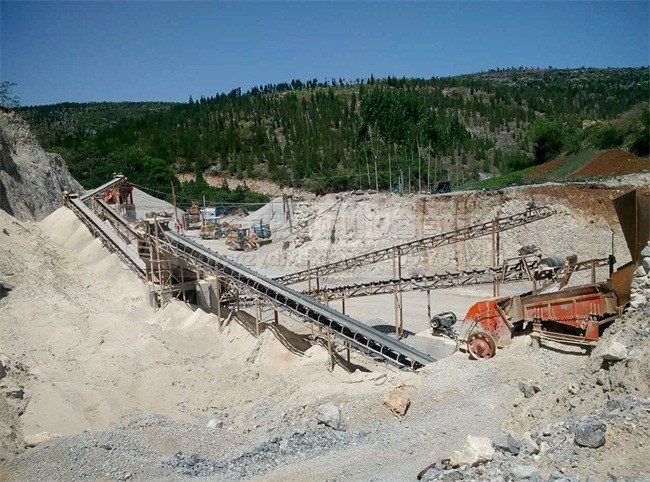 石灰石破碎機加工現場